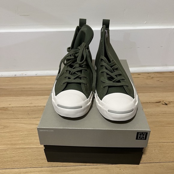 Converse Jack Purcell x‎ Hancock Limited Edition Mid Military Size 9.5 Sneakers - Picture 2 of 12